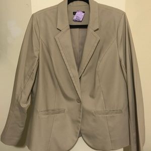 Lane bryant tan blazer